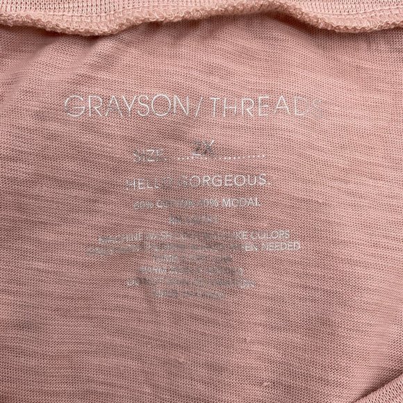 Grayson Threads Women's Short Sleeve Graphic T-Shirt Just Married 2X - Picture 3 of 5